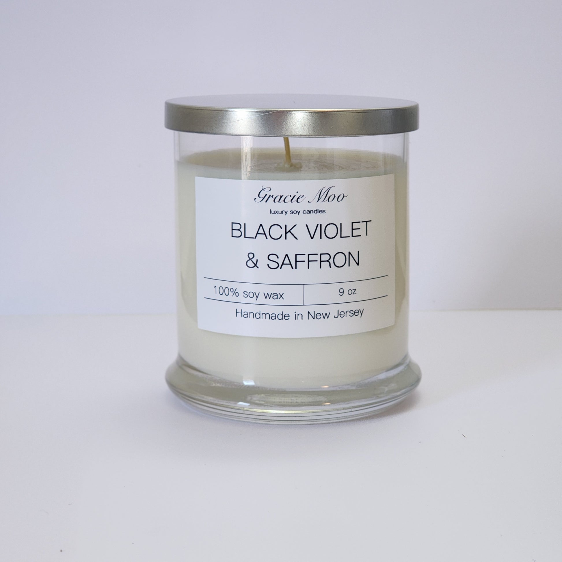 Black Violet & Saffron Status Candle