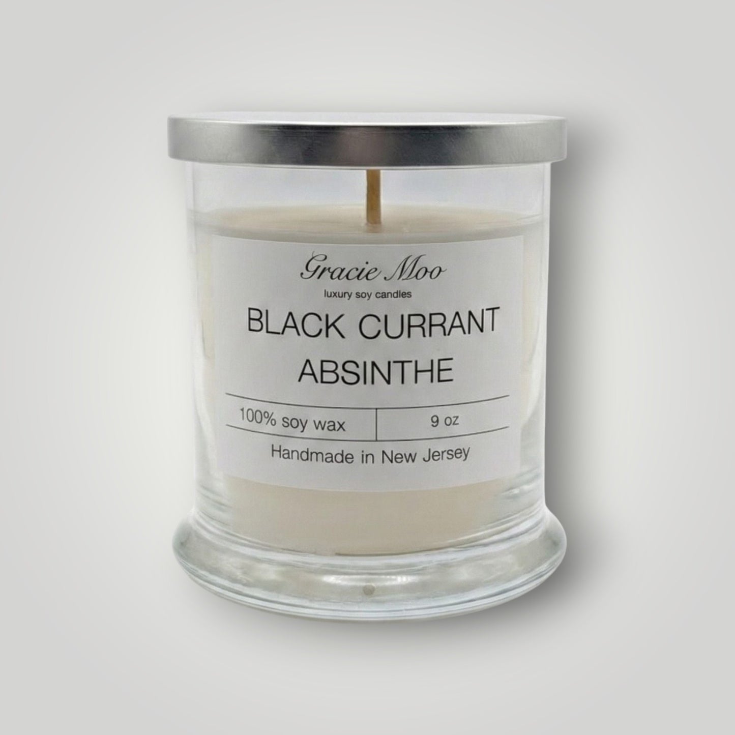 Black Currant Absinthe Status Candle - Gracie Moo Candles