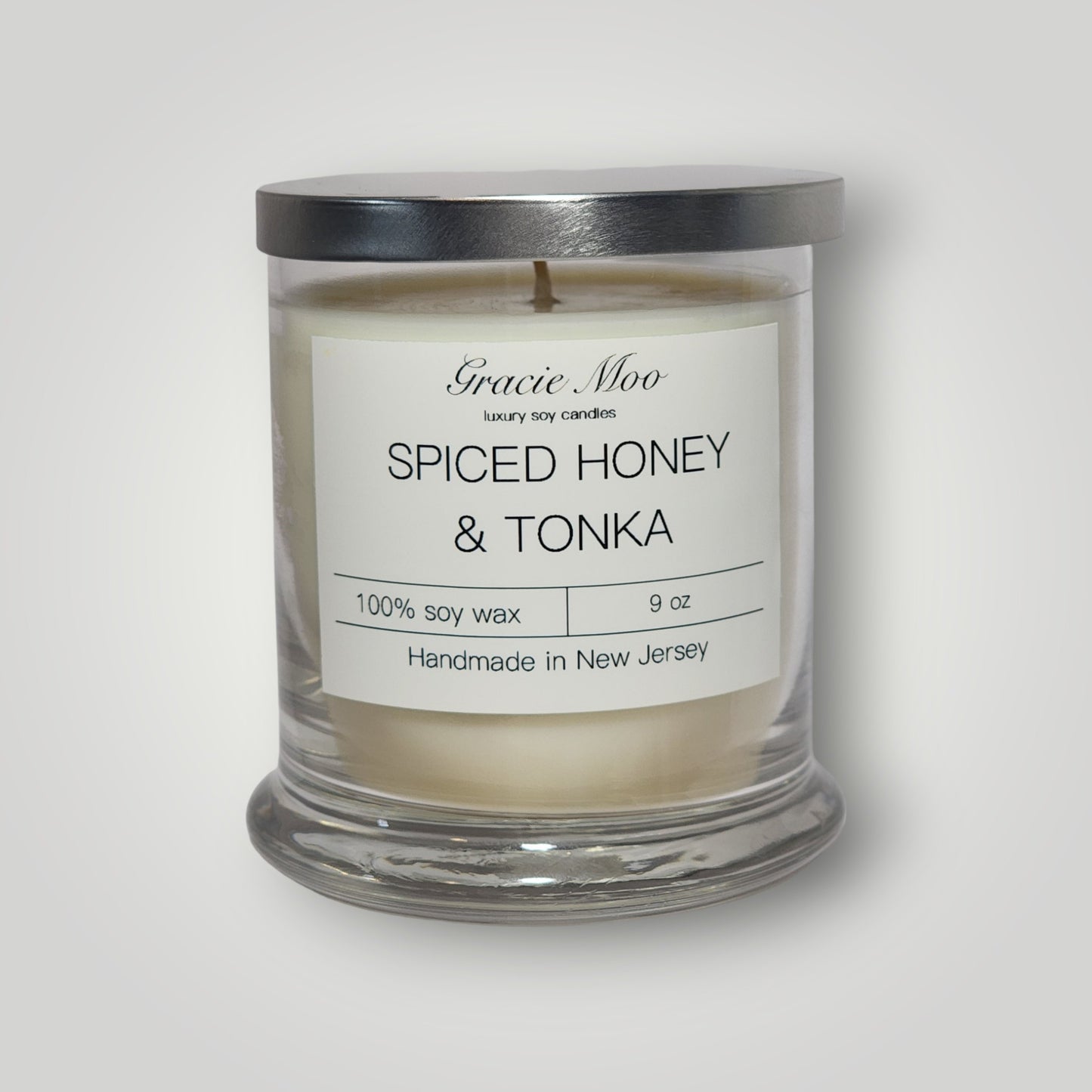 Spiced Honey & Tonka Status Candle - Gracie Moo Candles