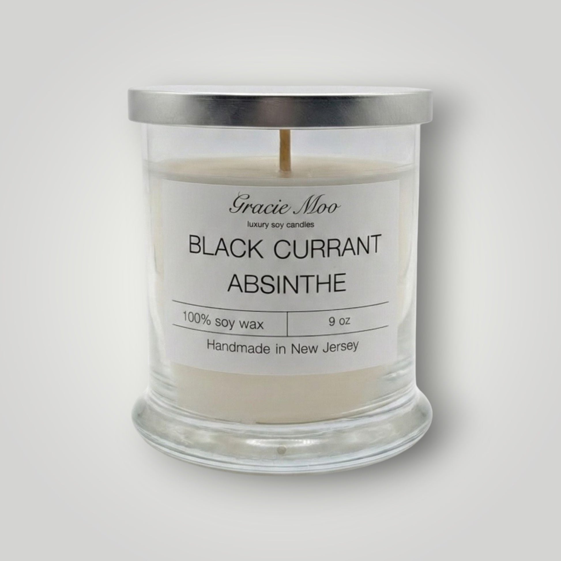 Black Currant Absinthe Status Candle - Gracie Moo Candles