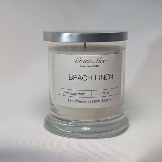 Beach Linen Status Candle - Gracie Moo Candles