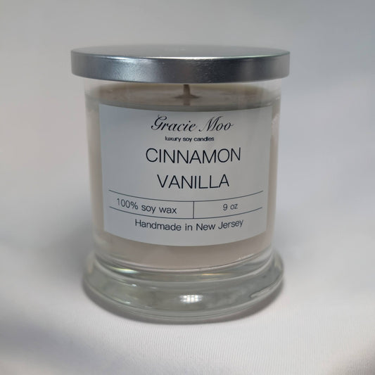 Cinnamon Vanilla Status Candle - Gracie Moo Candles