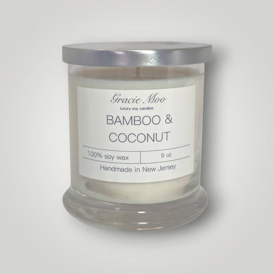 Bamboo & Coconut Status Candle - Gracie Moo Candles