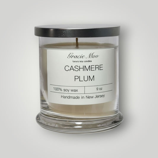 Cashmere Plum Status Candle - Gracie Moo Candles